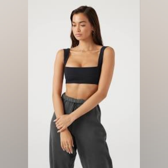 Joah Brown rare bandeau bra size  sueded mocha size s/m in great condition - Picture 5 of 7